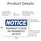 Signmission Pharmacy Closed No Pharmacist On Duty, 24 in W x Rectangle, Aluminum OS-2PACK-NS-A-1824-L-17260 - alternate 3